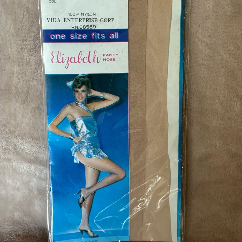 Vintage Elizabeth Panty Hose in Tan